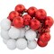 Northlight Shatterproof Ball Ornament Christmas Pick - 6.75" - Red and White